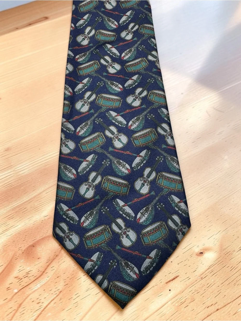 Vintage Barbara Blank Musical Instruments 100% Silk Tie